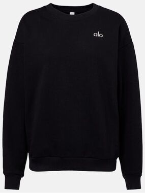 ALO Yoga Black Crewneck Top with White Tag